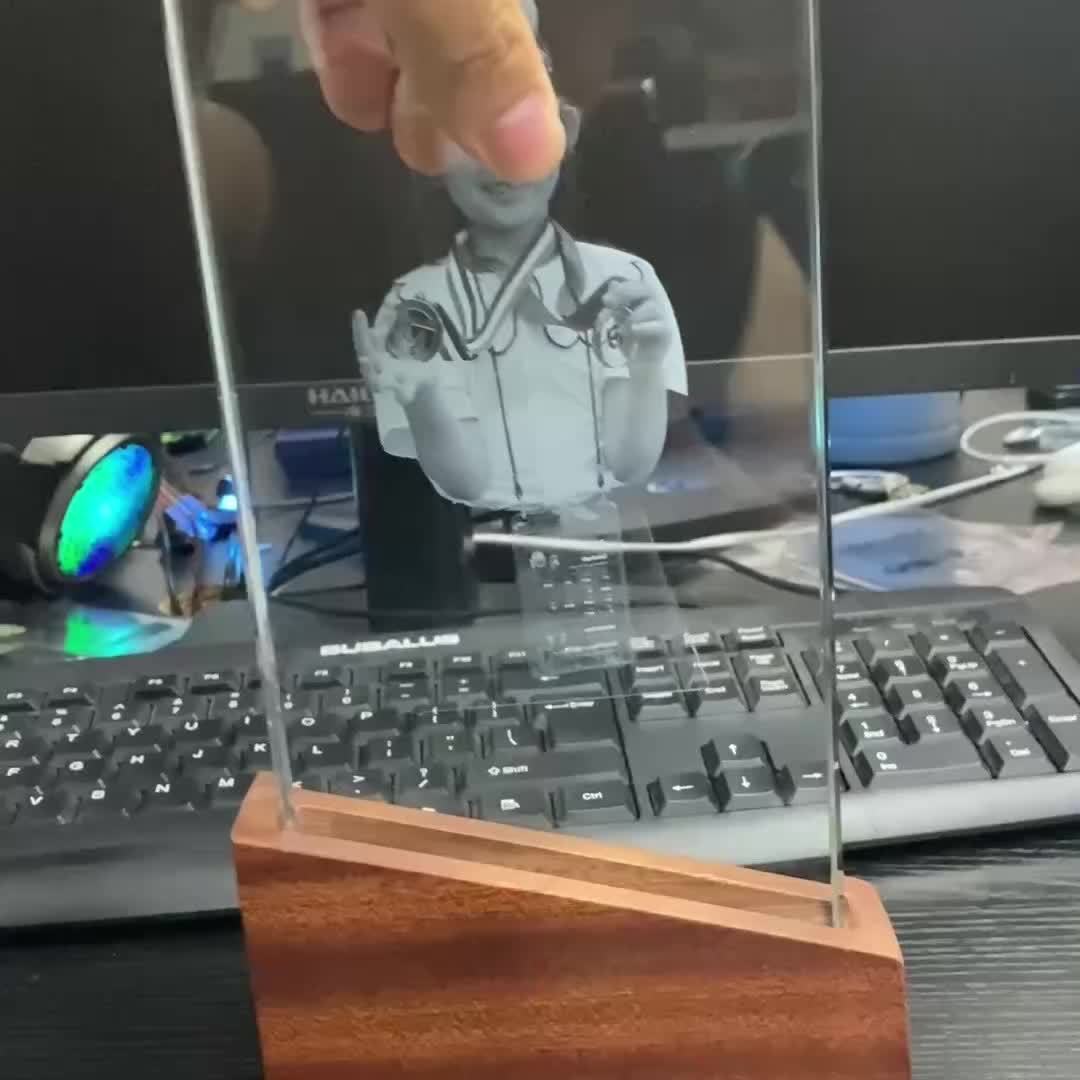 Customizable Glass Engraved Trophy